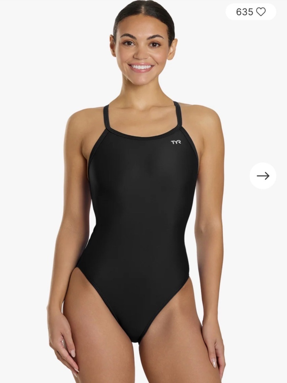 TYR Women's solid diamond fit One-Piece Swimsuit size 40 NWT